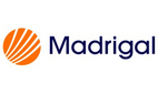 Logo mit einem orangefarbenen, stilisierten Kreis aus Linien neben dem Schriftzug 'Madrigal' in dunkelblauer Schrift